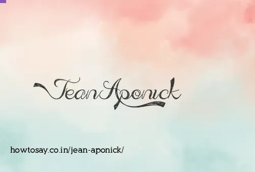 Jean Aponick