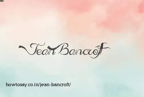 Jean Bancroft