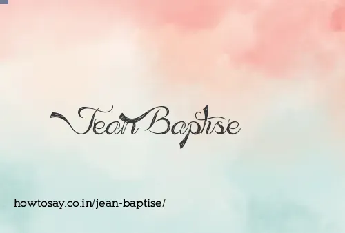 Jean Baptise