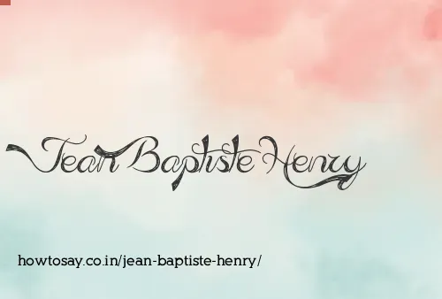 Jean Baptiste Henry