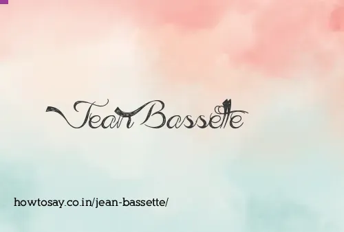 Jean Bassette