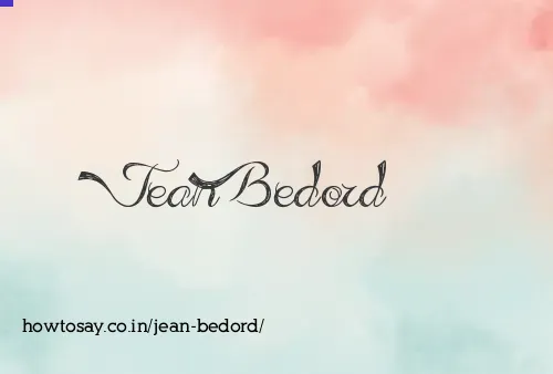 Jean Bedord