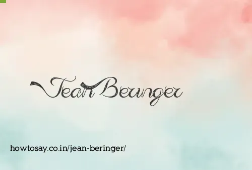 Jean Beringer