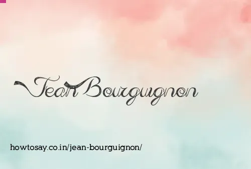 Jean Bourguignon