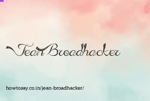 Jean Broadhacker
