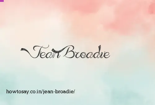 Jean Broadie