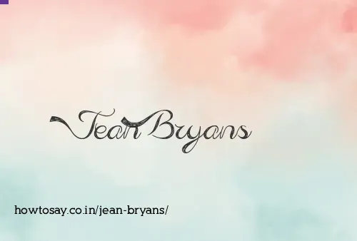 Jean Bryans