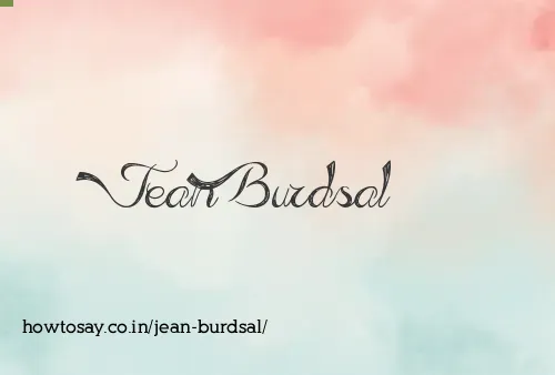 Jean Burdsal