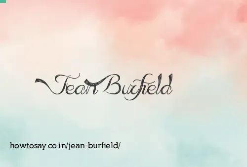 Jean Burfield