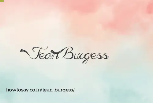 Jean Burgess
