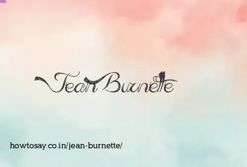 Jean Burnette