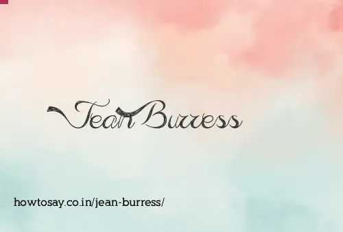 Jean Burress