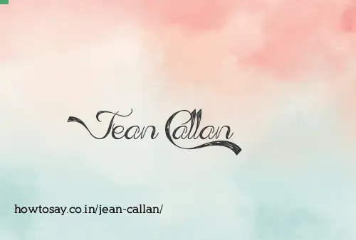 Jean Callan