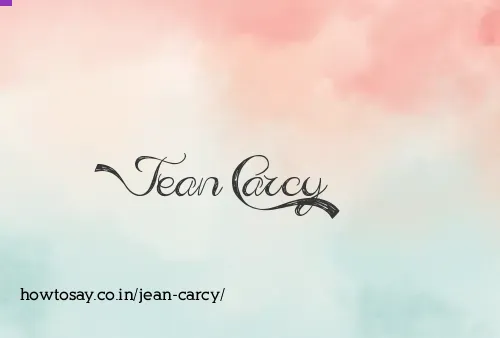 Jean Carcy