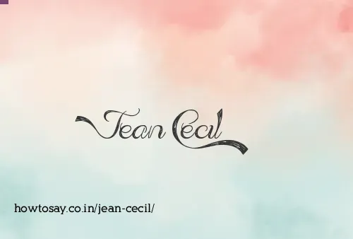 Jean Cecil