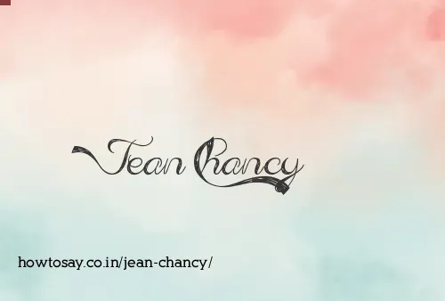Jean Chancy