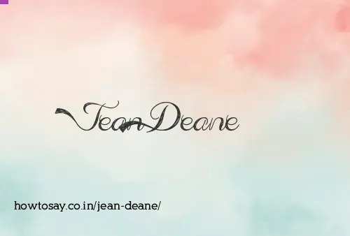 Jean Deane