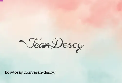 Jean Descy