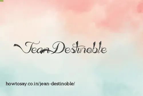 Jean Destinoble