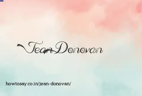 Jean Donovan