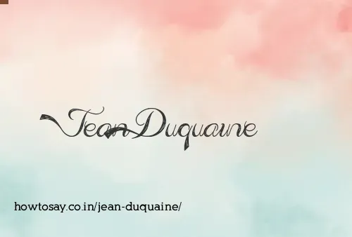 Jean Duquaine