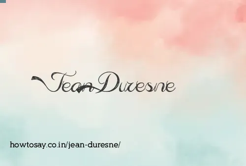 Jean Duresne