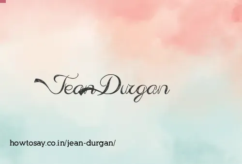 Jean Durgan