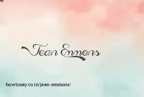 Jean Emmons