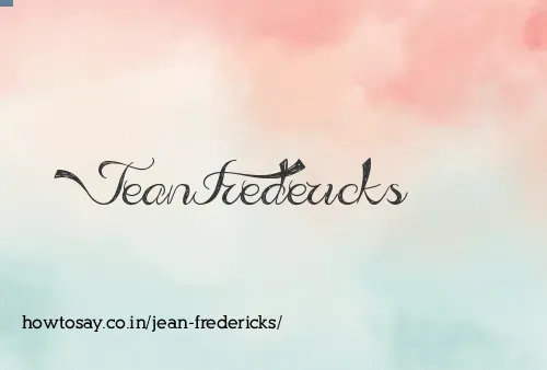 Jean Fredericks