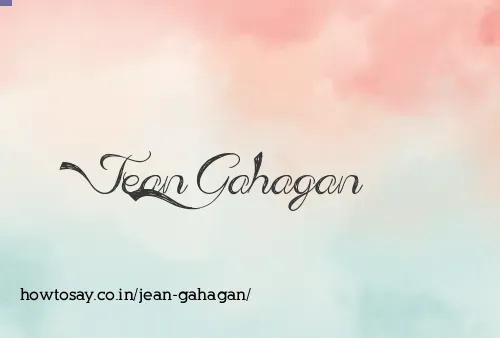 Jean Gahagan