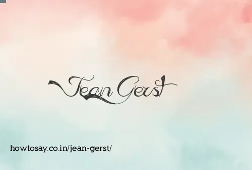Jean Gerst