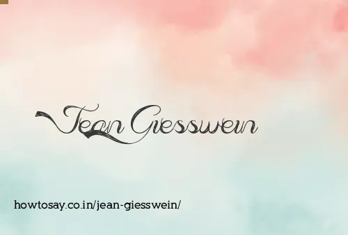 Jean Giesswein