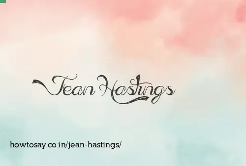 Jean Hastings
