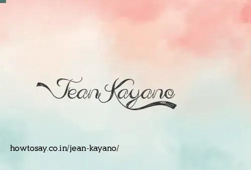 Jean Kayano