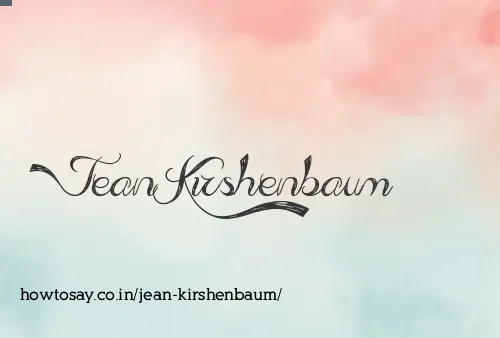 Jean Kirshenbaum