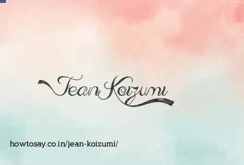 Jean Koizumi