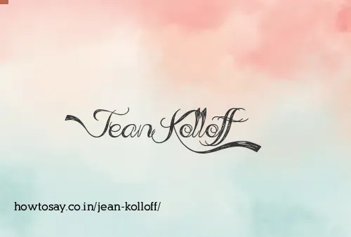 Jean Kolloff