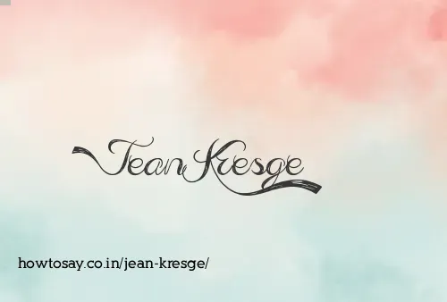 Jean Kresge