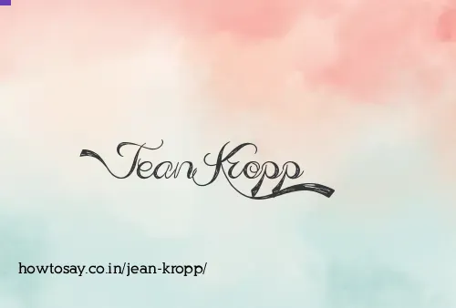 Jean Kropp