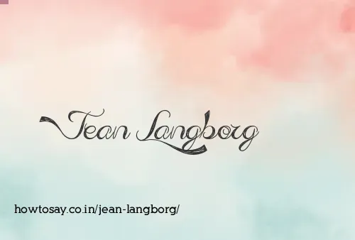 Jean Langborg