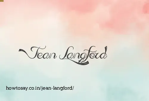Jean Langford