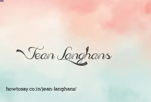 Jean Langhans