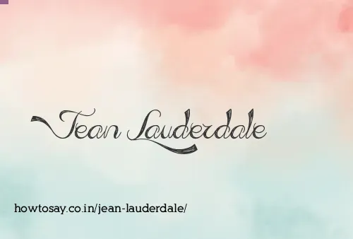 Jean Lauderdale