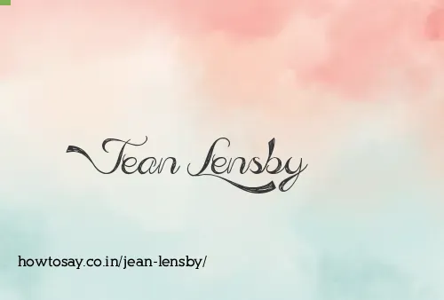 Jean Lensby