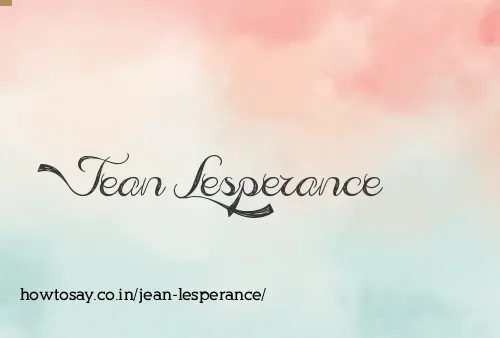 Jean Lesperance