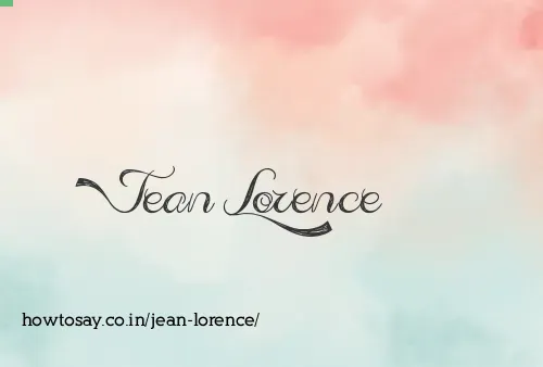 Jean Lorence