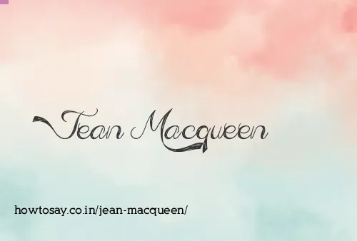 Jean Macqueen