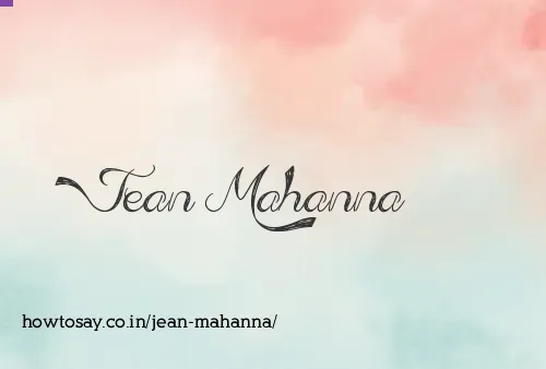 Jean Mahanna