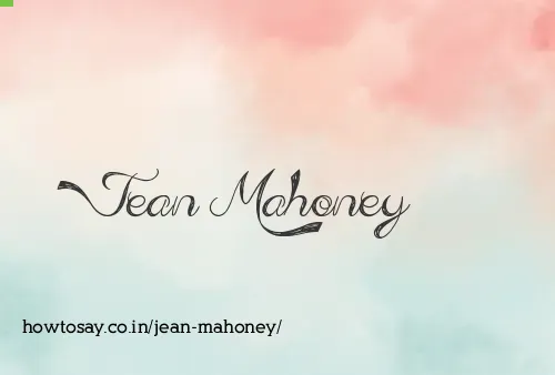 Jean Mahoney