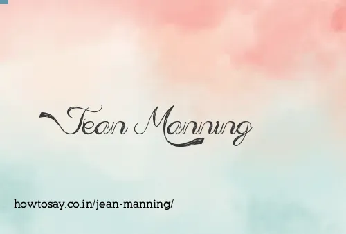 Jean Manning